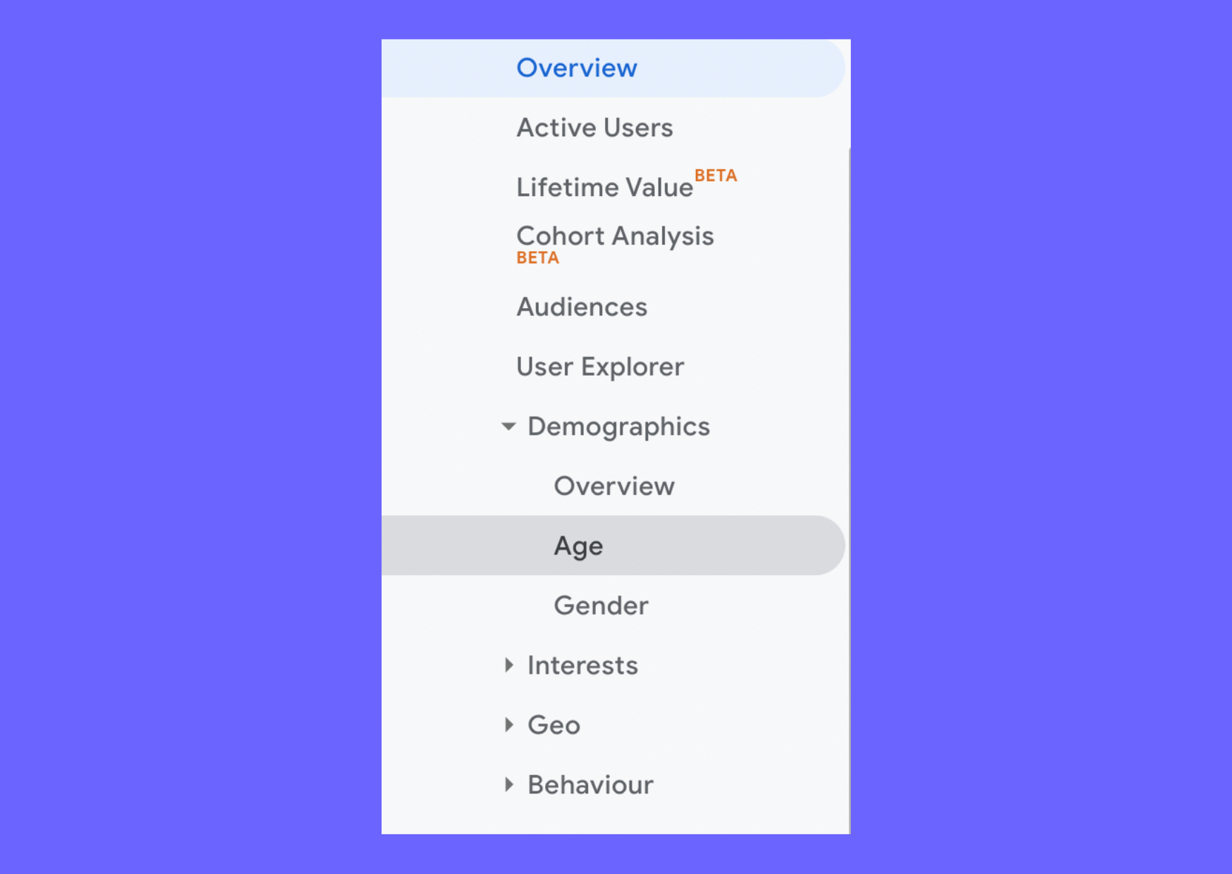 google analytics audience marketing persona