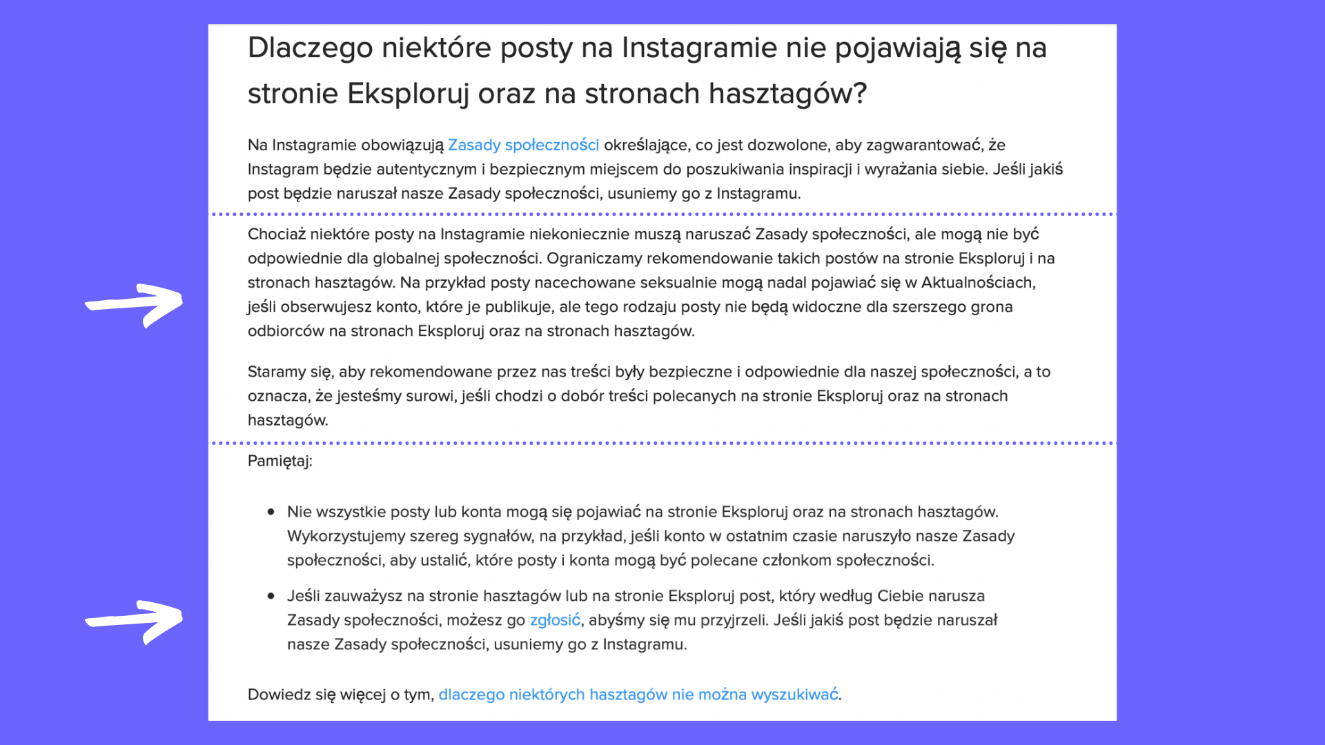 zbanowane hashtagi ukryte hashtagi na instagramie