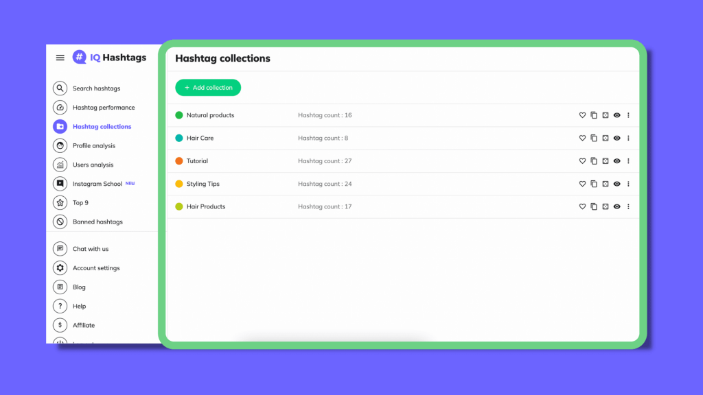hashtag collections instagram iq hashtags